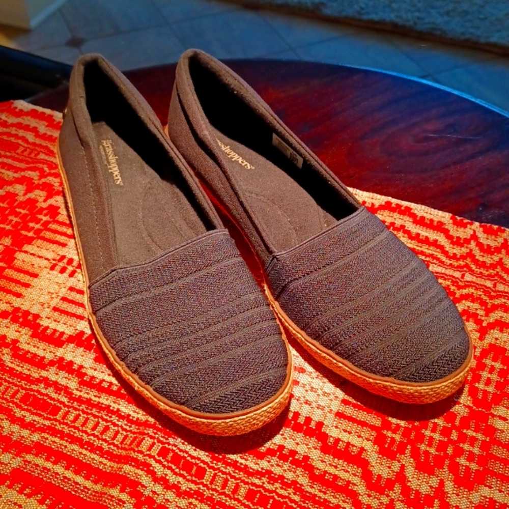 Grasshoppers canvas/elastic slip-on shoes